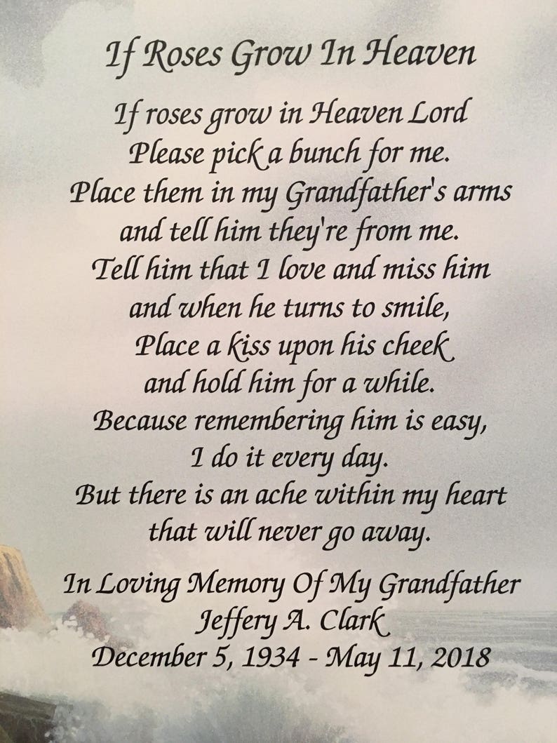 Buy In Memory of Grandfather Memory Gift Sympathy Gift Online in India