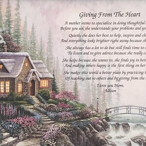 Gifts for Mom, Mother Daughter Gift, Mother Son Gifts, Personalized Gift For Mom, Gifts For Mom From Daughter, Gift For Mom From Son, Poem