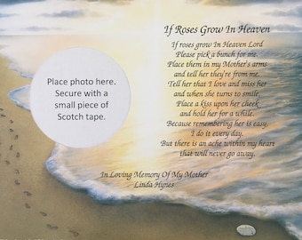 Memory of Mom, Loss of Mother, Sympathy Poem, Memorial Gift Mom, Loss of Mom in Heaven, Sympathy Gift Mother, Religious Condolence Gifts