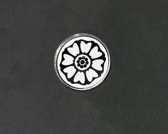 White Lotus Pin With Photos Etsy