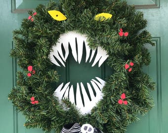 nightmare before christmas inspired monster wreath perfect size for door 24 - The Nightmare Before Christmas Decorations nightmare before christmas inspired monster wreath perfect size for door 24 - The Nightmare Before Christmas Decorations