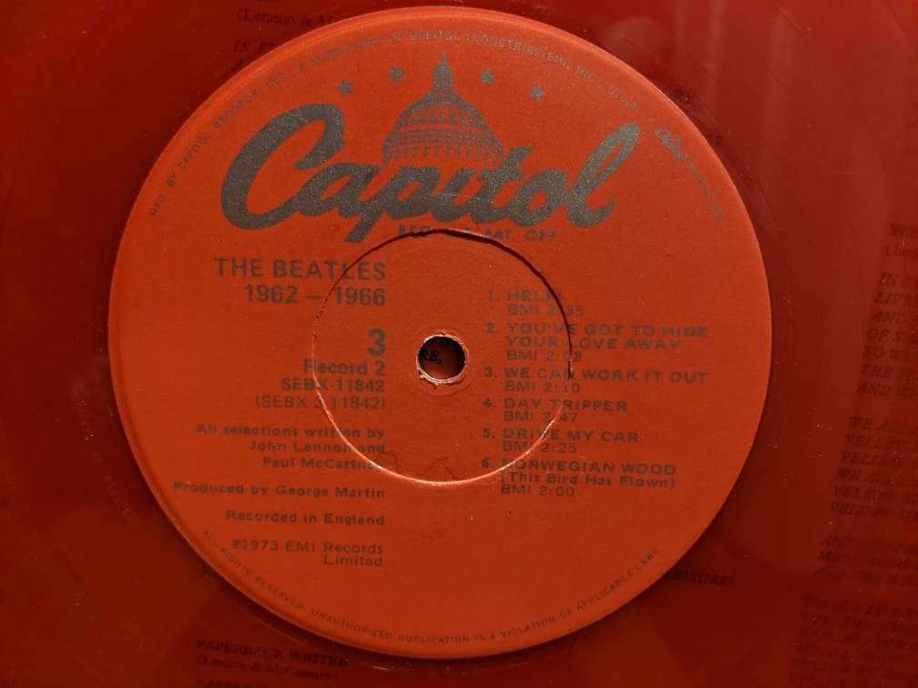 ザ・ビートルズ - 1962-1966 (赤色ビニール盤) - ビニール盤 - Etsy 日本