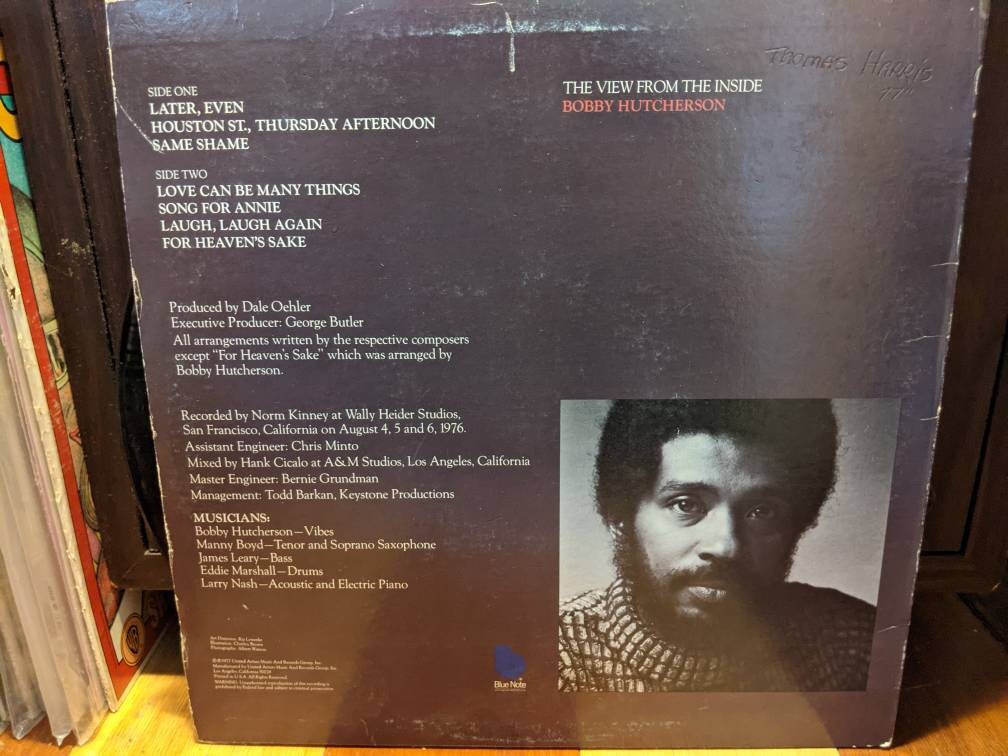 Bobby Hutcherson - the View From the Inside - Vinyl - Etsy