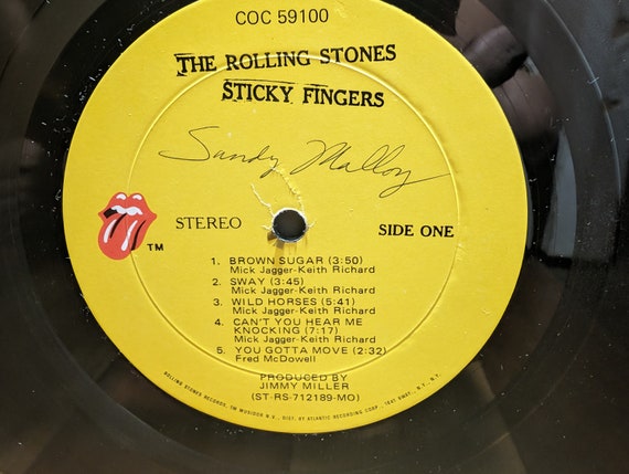 The Rolling Stones - Sticky Fingers (1972 Zipper Cover) - Vinyl - Etsy