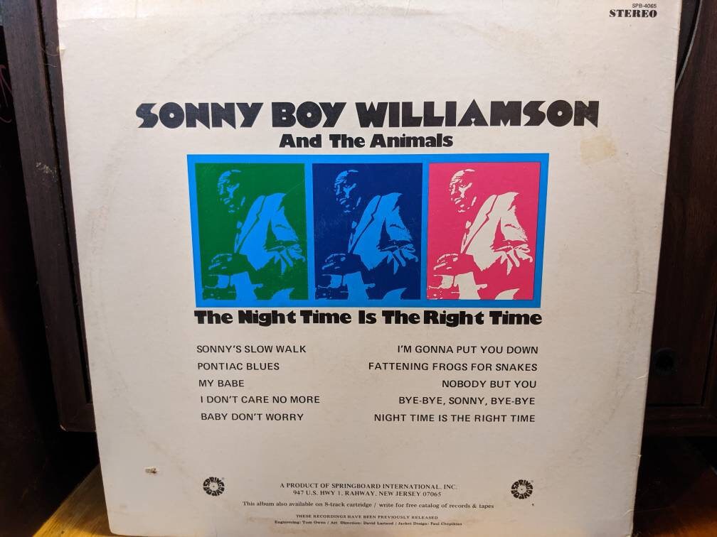 Sonny Boy Williamson and the Animals - the Night Time is the