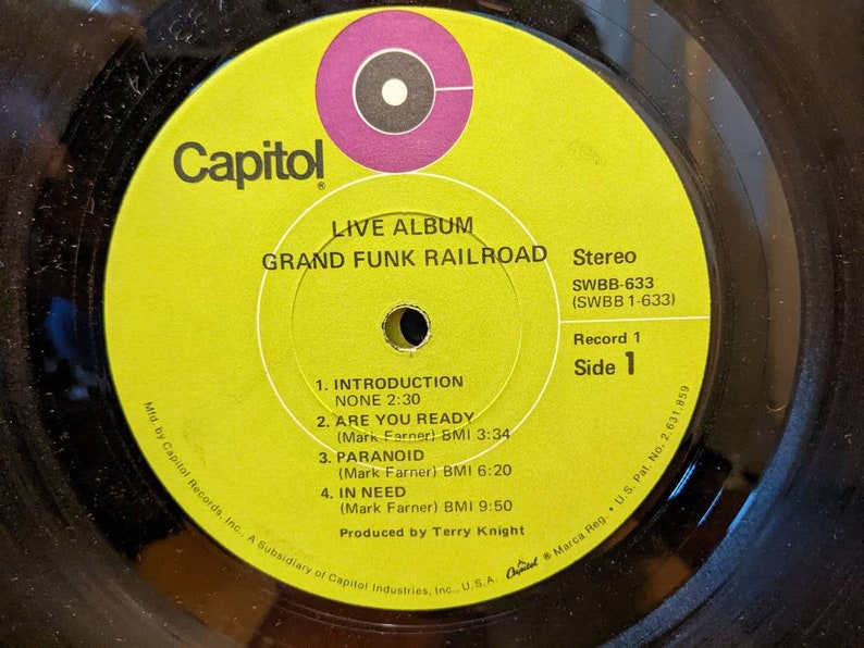 Grand Funk Railroad Live Album 2x vinyl record image 2