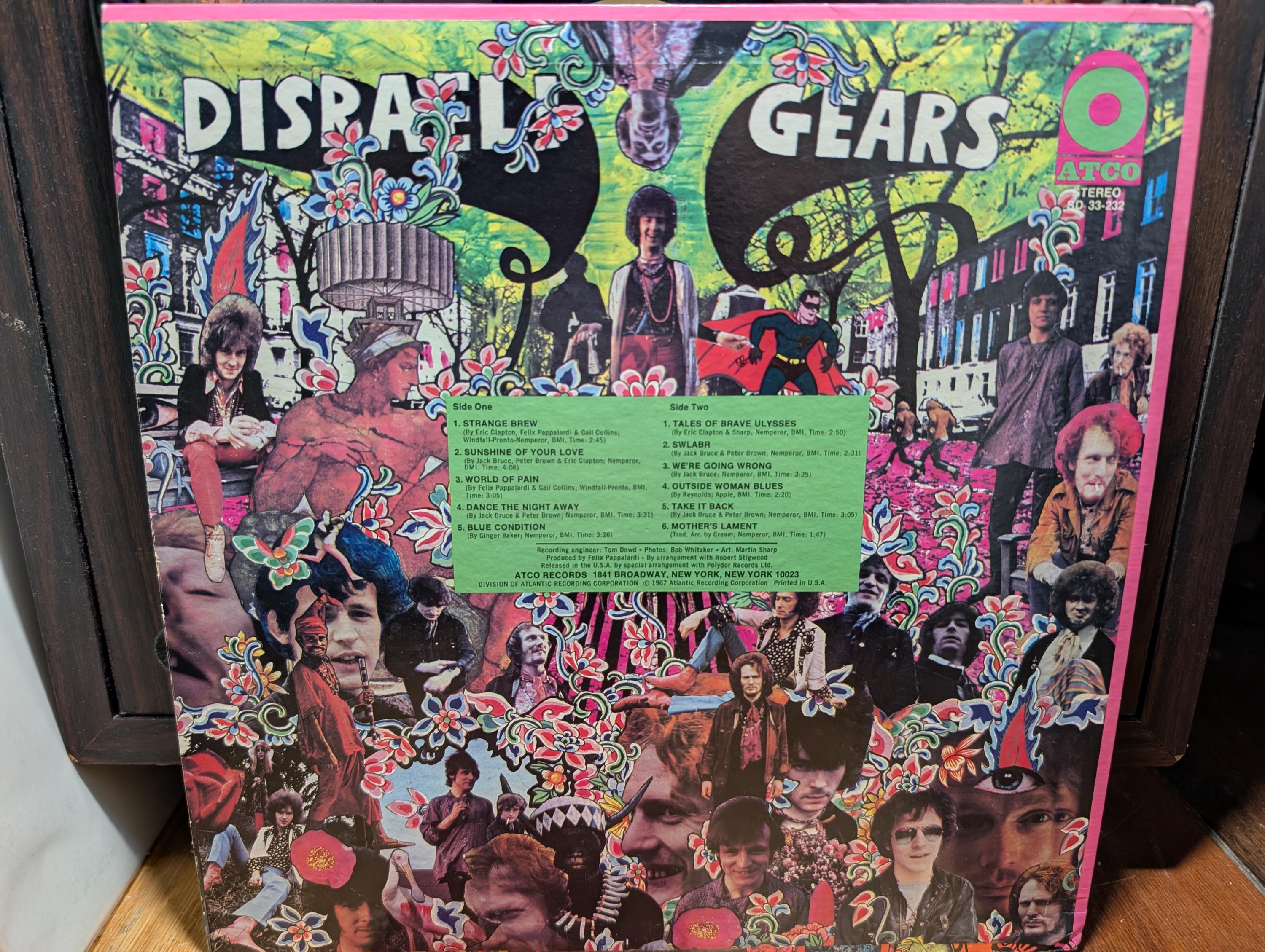 Cream - Disraeli Gears - Vinyl - Etsy