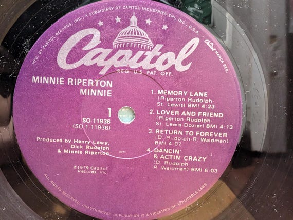 Minnie Riperton 新品未使用アナログ2枚セット Minnie Riperton - Minnie - Vinyl - Etsy