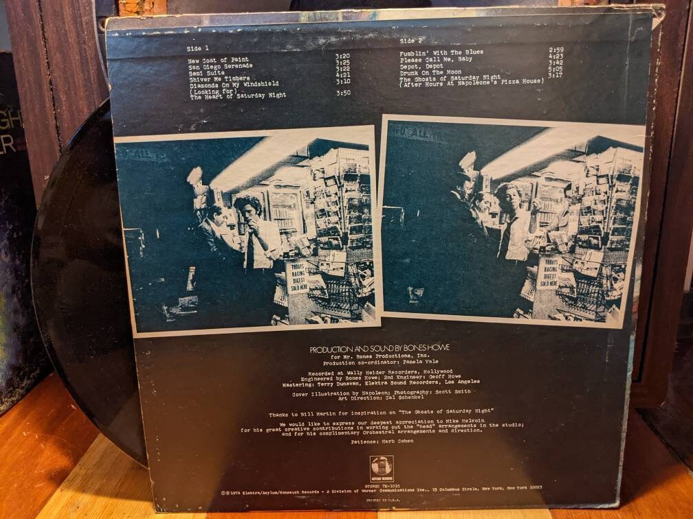 Tom Waits - the Heart of Saturday Night - Vinyl - Etsy