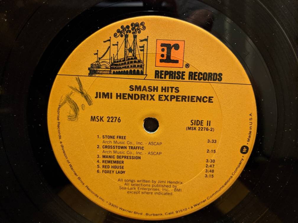 Jimi Hendrix Experience - Smash Hits (club Edition Pressing