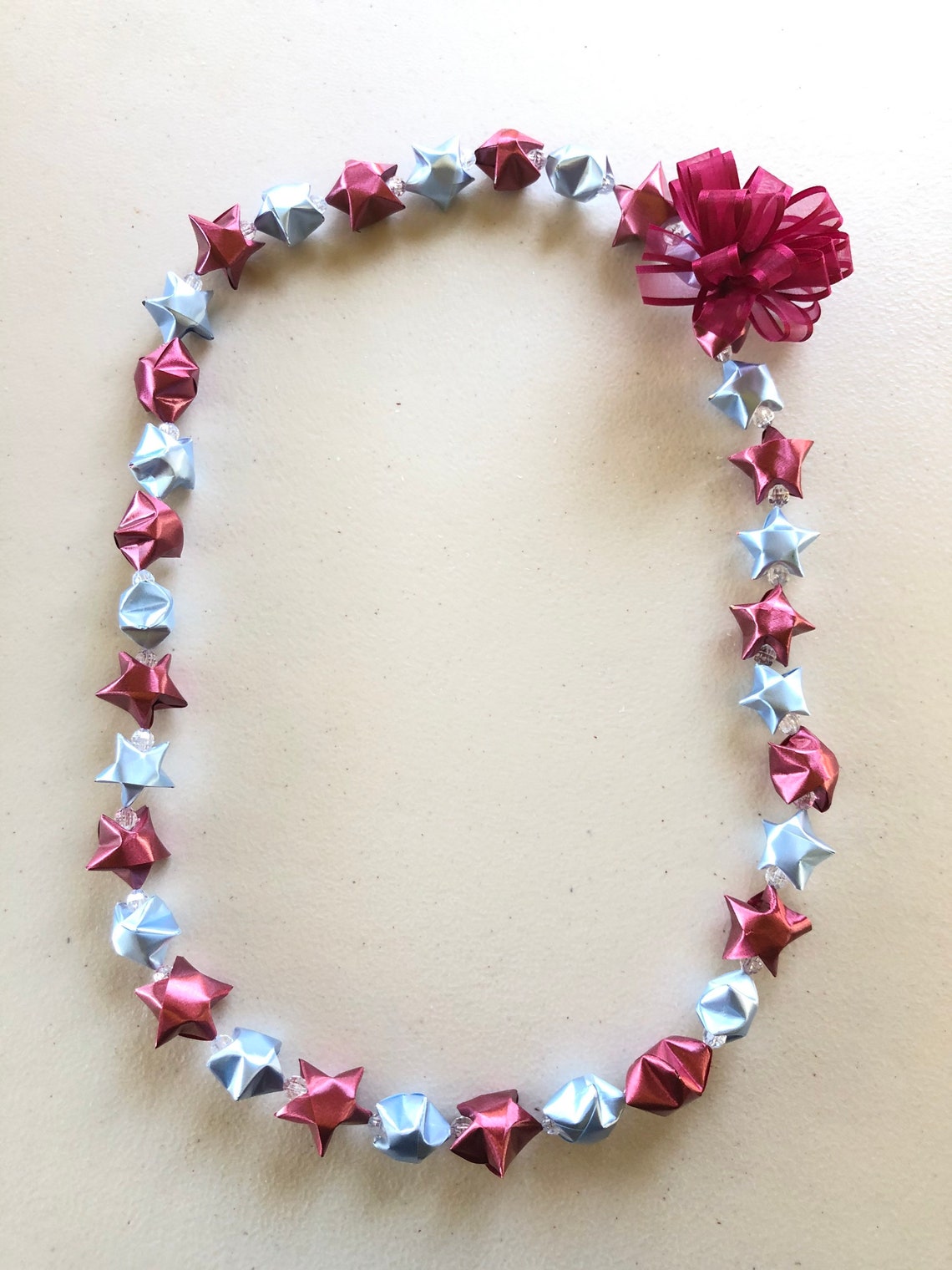 Custom Color Origami Graduation Star Lei Etsy
