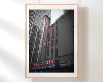 Radio City Music Hall fine art photo | New York City photography | New York landmark wall art |