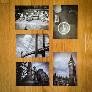 10 postales de viaje variadas de 5x7, de gran tamaño. Monumentos mundiales desde Londres, Nueva York y Pensilvania. Efímera y deltiología. Pkg B.