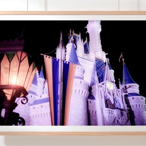 Cinderella Castle Magic Kingdom fine art print, Cinderella wall art for nursery or kids room