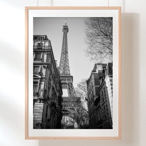 Eiffel Tower wall art | Eiffel Tower Between Buildings | Paris photography | Parisian wall art | Paris travel photography