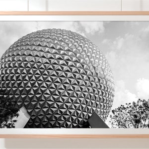 Epcot Spaceship Earth art print | Architectural Disney photo for home & office decor
