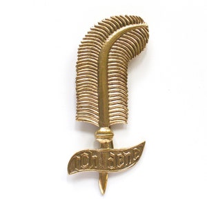 Edward Woodstock Brass Badge: 14th Century Medieval Pilgrim Pin