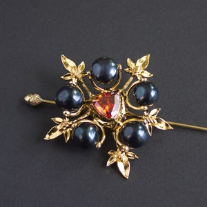 Renaissance brooch, XV century historical brooch for medieval dress, 15th century middle ages jewelry for history lovers, Ren faire and SCA