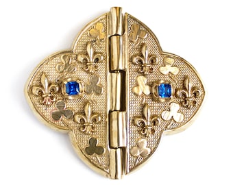 Medieval cape clasp, XIV century fastener from France, medieval dress accessories, 14th century historical sewing supplies