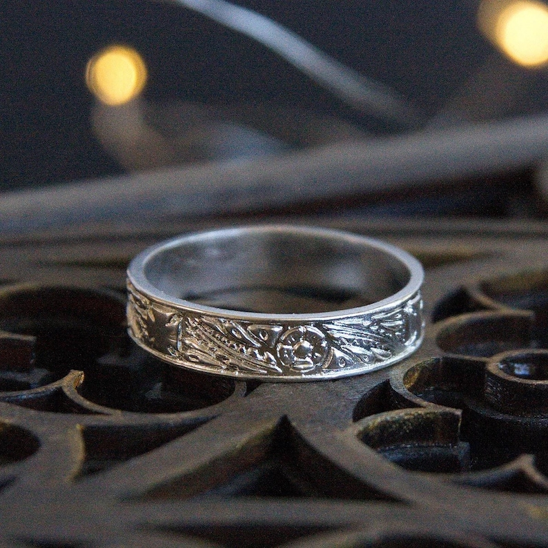 13-14th century ring, sterling silver medieval ring, historical jewelry for Renaissance faire, medieval costume or SCA garb