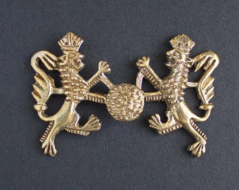 Cierre de león medieval: cierre para traje renacentista alemán del siglo XV