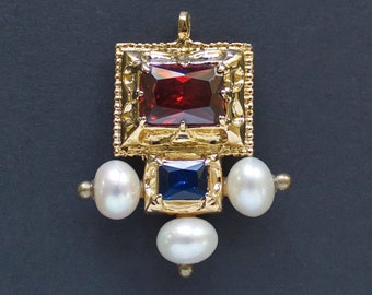 Italian Renaissance brooch pendant, XV century historical design for your late medieval or Renaissance dress, 15th century jewelry
