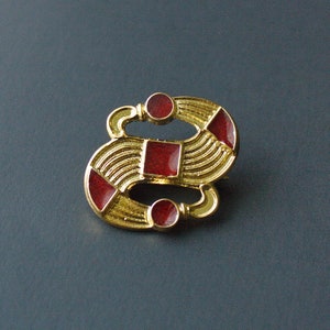 Merovingian S-shaped brooch, Migration period, VI century historical brooch, Saxon jewelry for historical reenactment