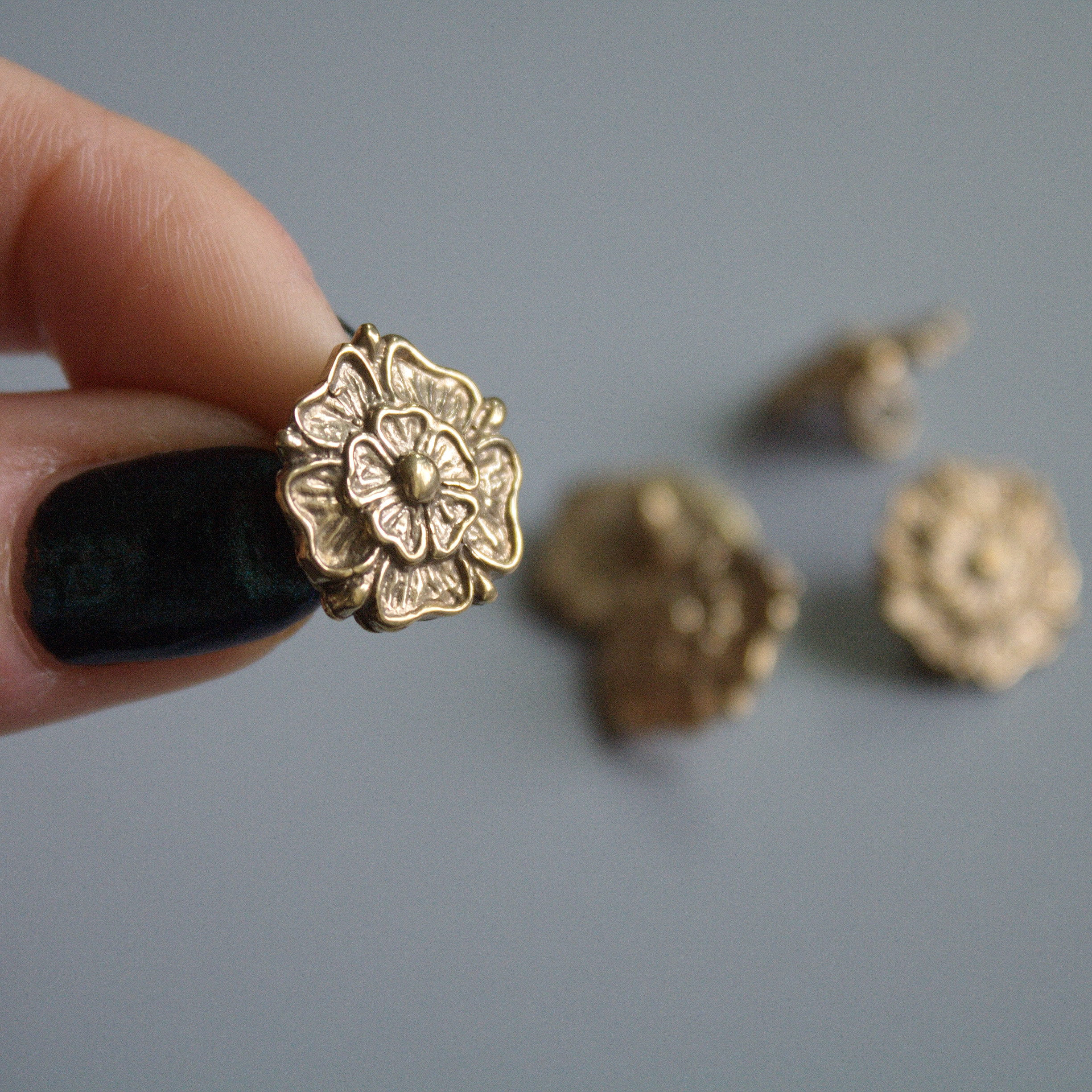 Medieval Rose Buttons, 5 Buttons for Historical Sewing, XIV-XVI Century ...