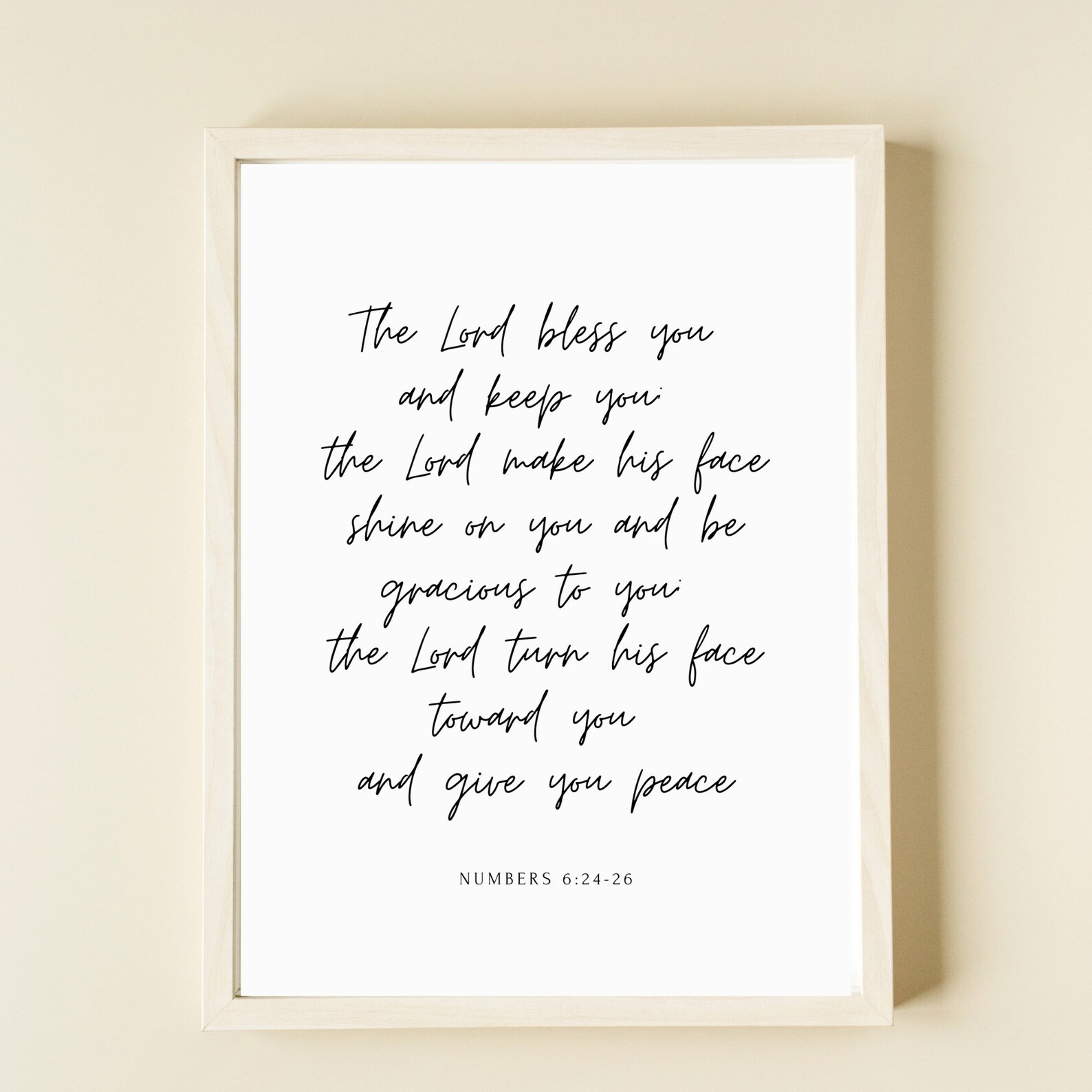 Numbers 62426 Printable Wall Art Bible Verse Prints Home Etsy