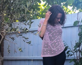 Häkelmuster Poncho | Zarter leichter moderner Vintage-Poncho und Wrap 2-in-1-Muster | Slow Living Häkeldesign