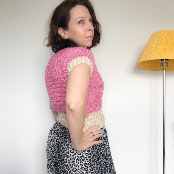 Customisable Crochet T-shirt or Sweater Pattern: Choose your own fit, neckline, sleeve style, hem and cuffs.