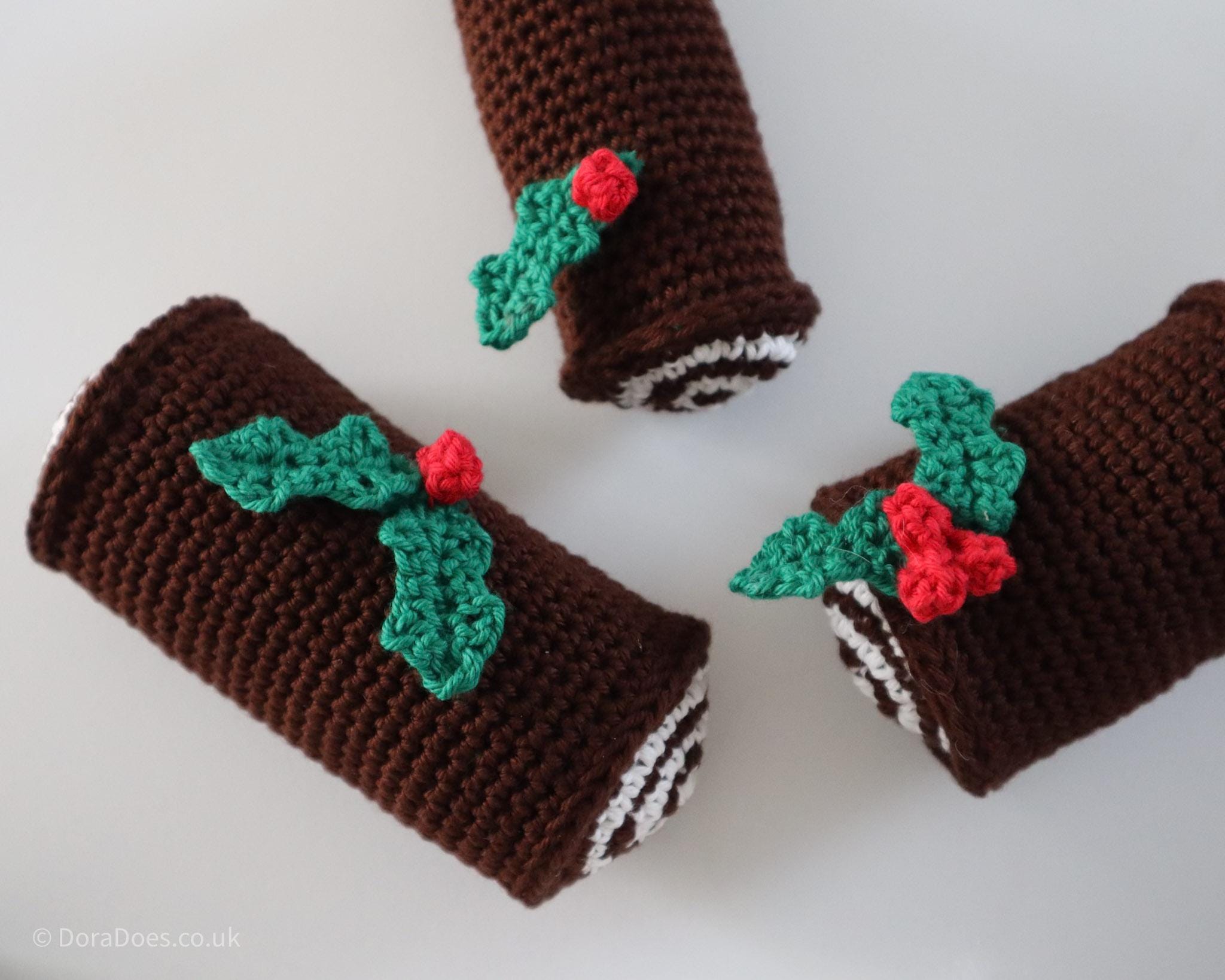 Yule Pattern Crochet Yule Log Ornament Pattern: Festive Holiday Decoration (PDF ...