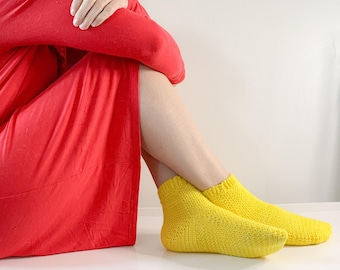 Patron de chaussettes au crochet : socquettes confortables, tailles bambin à adulte