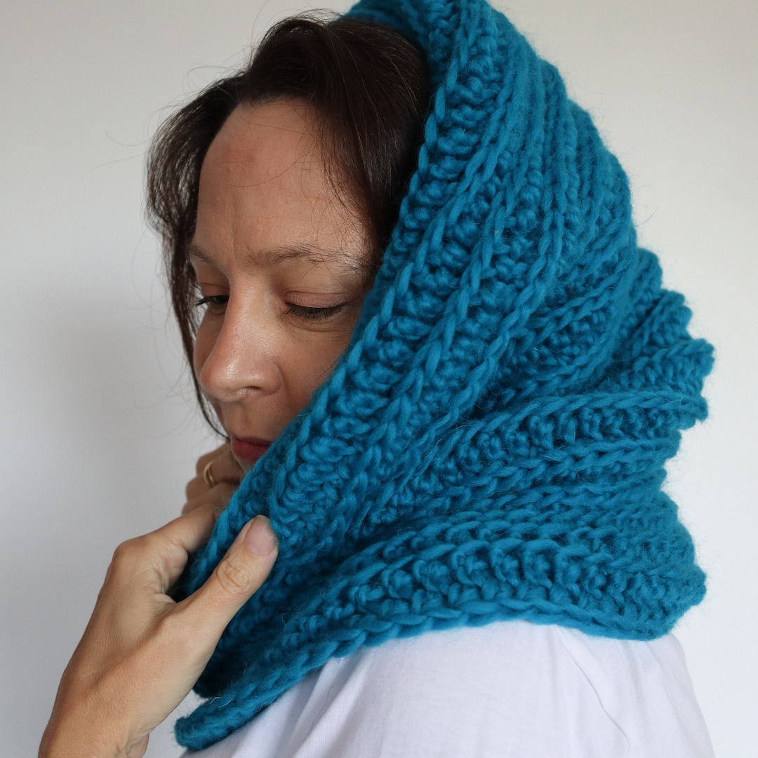 【GOOD GRIEF!】 Ribbed Knit Snood GOOD GRIEF!】 Ribbed Knit Snood Beginner Snood Knit Pattern