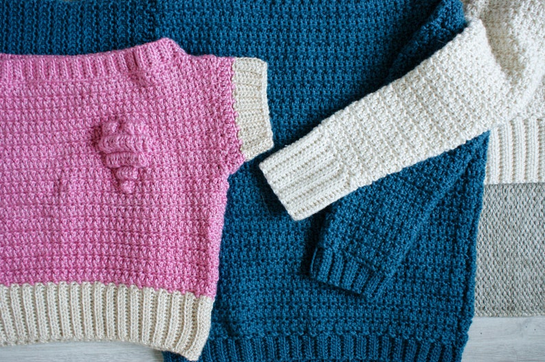 Heart of Yarn Customisable Crochet Sweater Pattern Choose Etsy