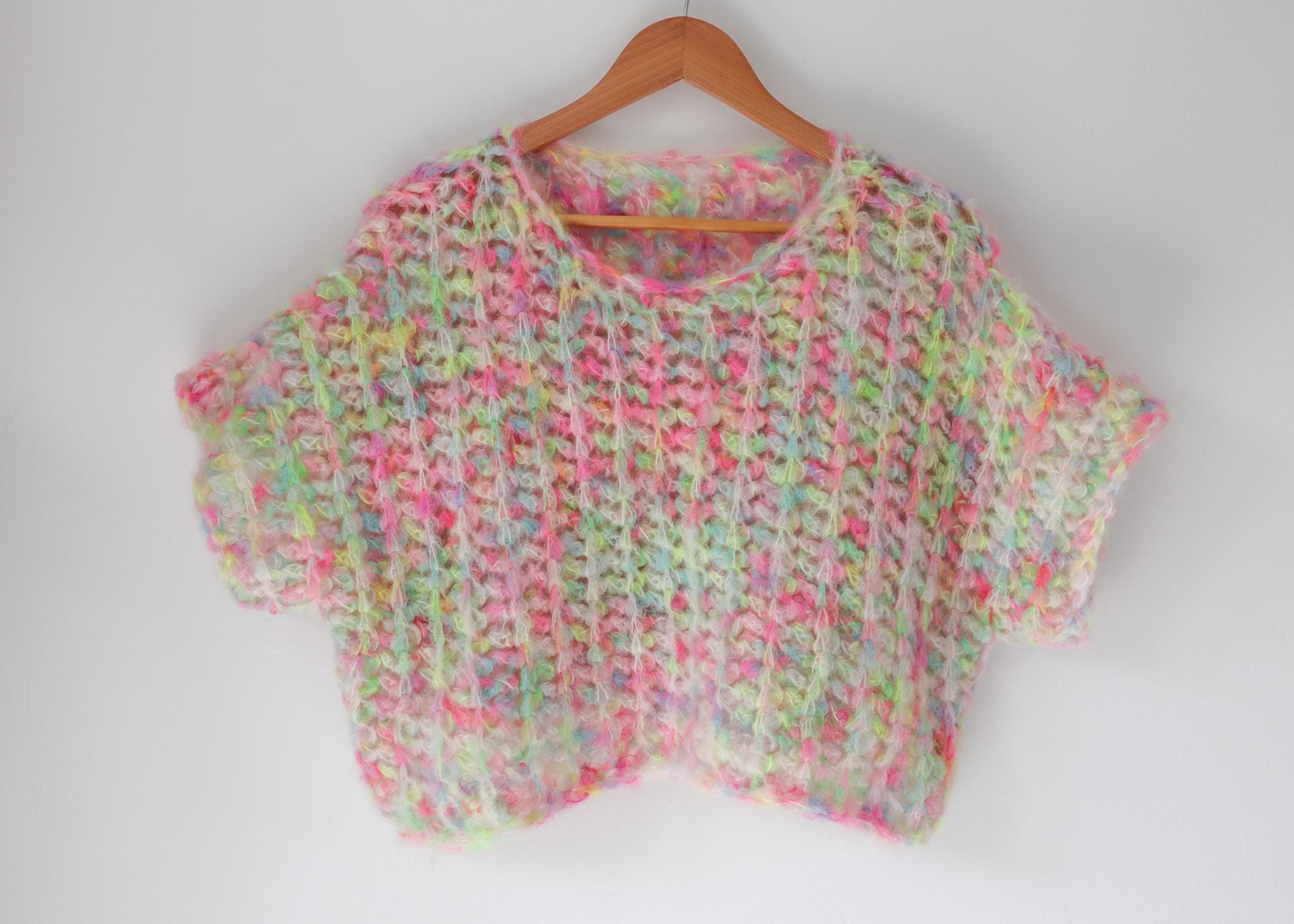 Crochet Mohair Sweater Pattern: Chunky Squish-It Boxy