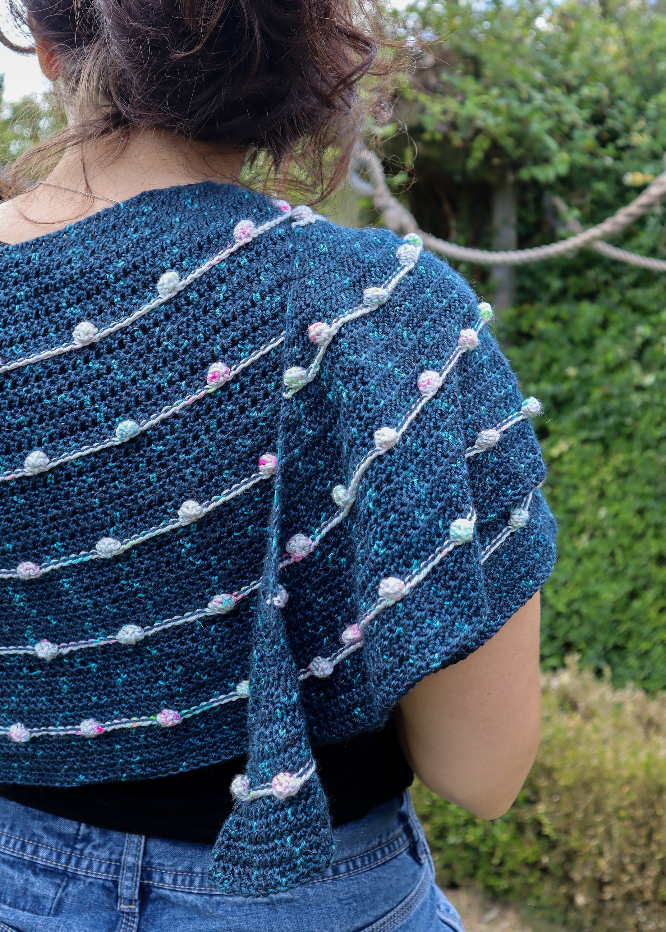 Feisoon Pattern Crescent Crochet Shawl Pattern: ‘festoon’ is a PDF Crochet Pattern for ...