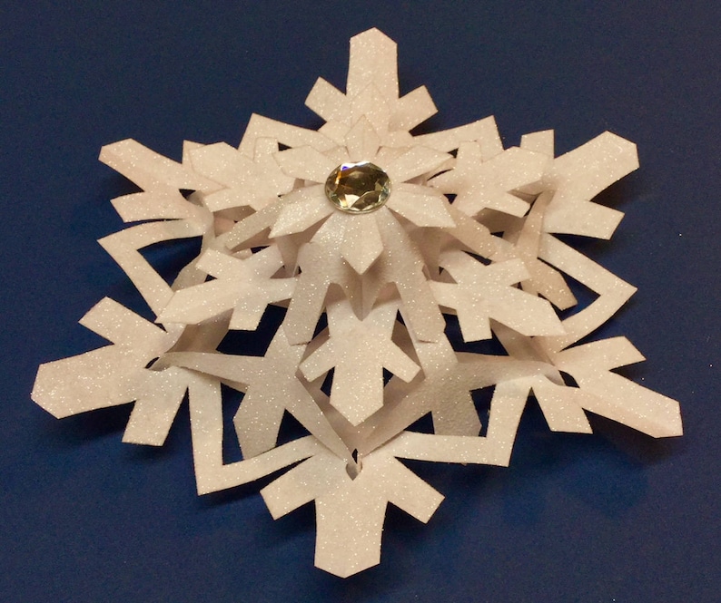6 Sided - 3 Layered - 3D Snowflake Pattern - Princeton - Etsy