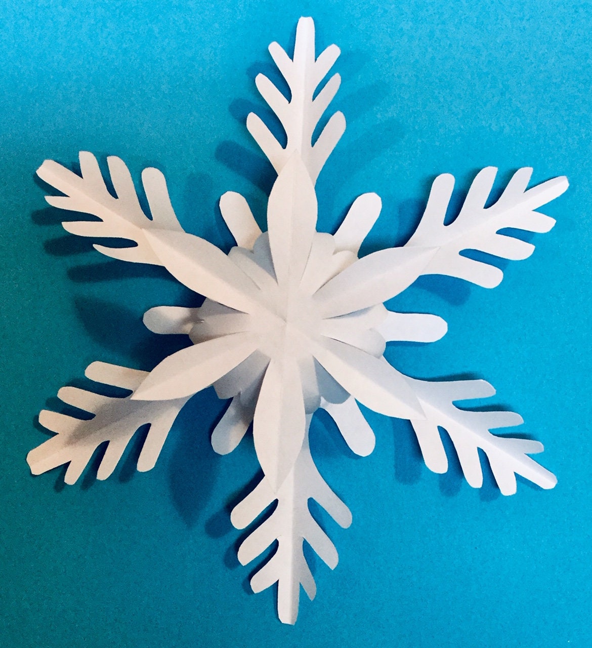 3D Snowflakes Template 3D Snowflakes Template