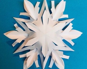 2 Layered- 3D Snowflake Pattern - Ulalia