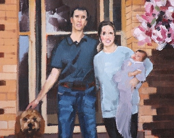 Portrait From Photo | 60th birthday gift | 50th anniversary | 50th birthday gift | Painting From Photo | Family Portrait | Custom Art