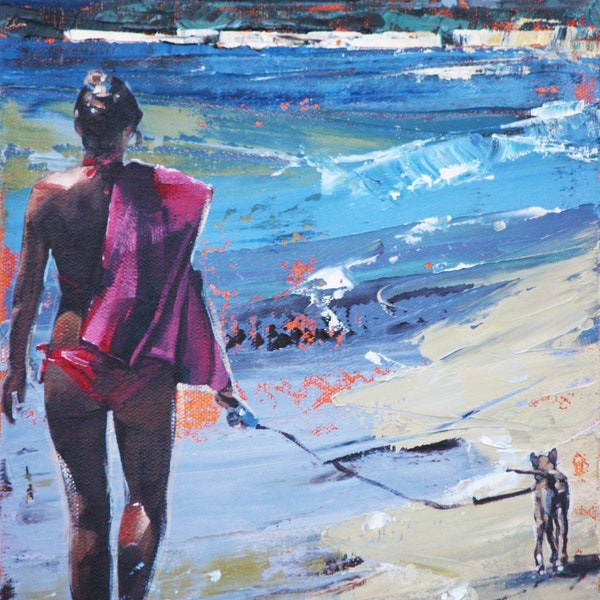 Dog Beach Art Etsy Australia