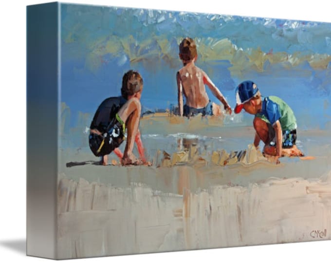 Child Beach Print | Beach House Decor Wall Art | New Home Gift Beach Decor | Beach Art Gift For Her | Beach Lover Coastal Print