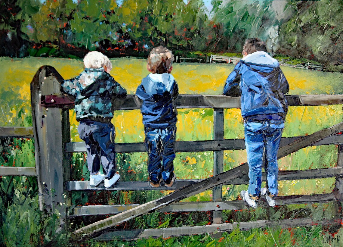 Commission Art Painting From Photo Custom Wall Art Etsy