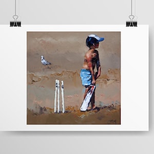 Cricket Print. Impressionist Giclee Reproduction Art Print on Cotton Rag Paper. The Perfect Gift For Him.