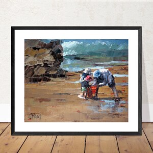 Family | Daddy and Me | Summer | Art Print | Gift For Him | Wall Decor | Print | Gift For Dad | Gifts For Him | Wall Art