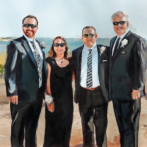 Hochzeitsportrait | Jubiläumsgeschenk | Geburtstagsgeschenk | Portrait | Familienportrait | Geschenk für Paare | Portrait | Portrait vom Foto