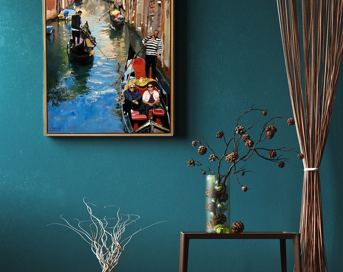Venice Painting | Italian Art | Romantic Painting | Romantic Art | Palette Knife Art | Textured | Oil Paint | Venetian Art | Impressionist