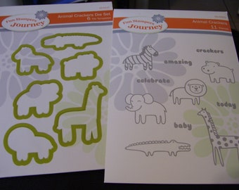 Animal Crackers Stamps and Die Set/Fun Stampers Journey