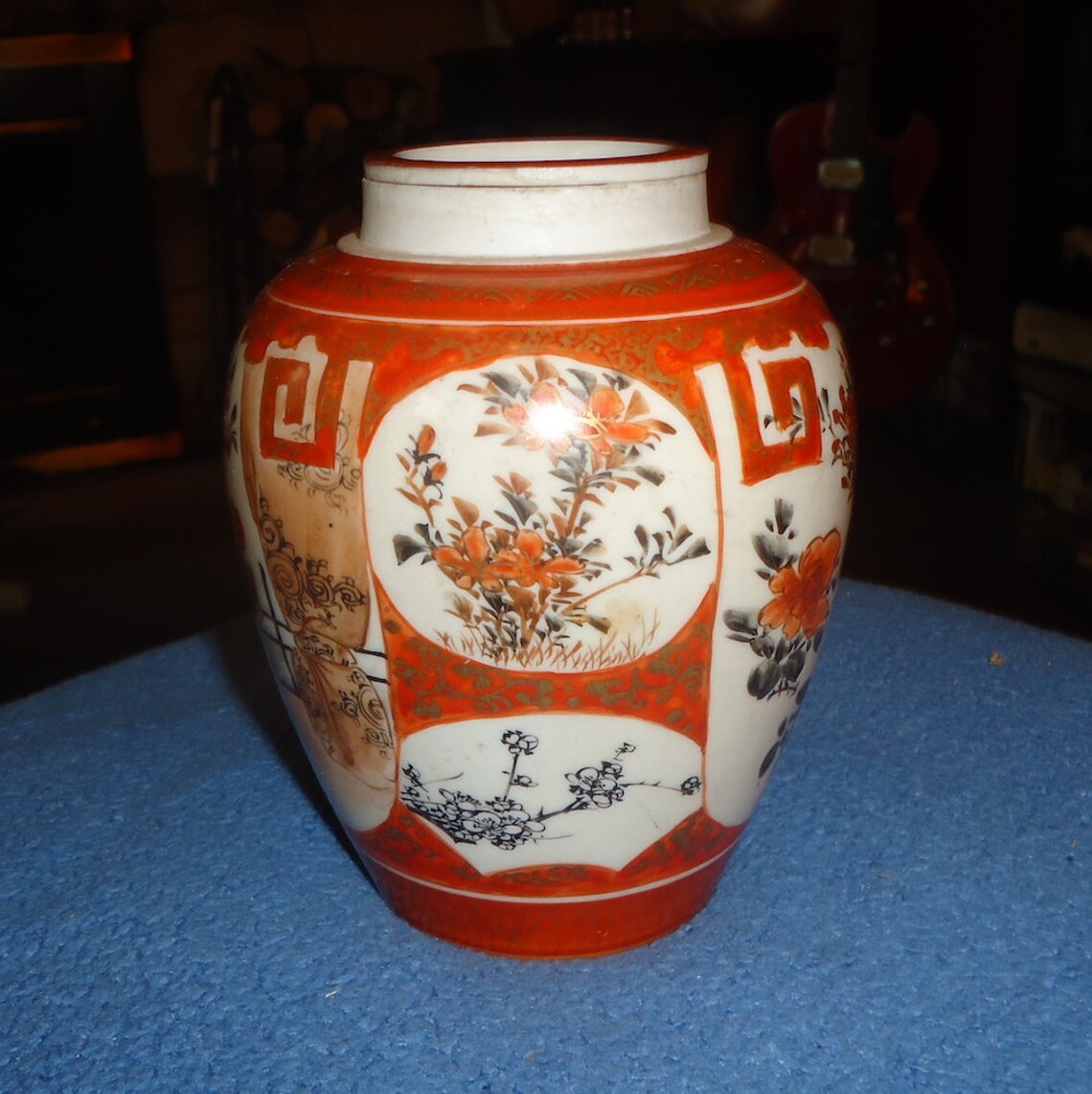 Antique Satsuma Style Ginger / Tea Jar Handpainted Circa Early 1900s Etsy
